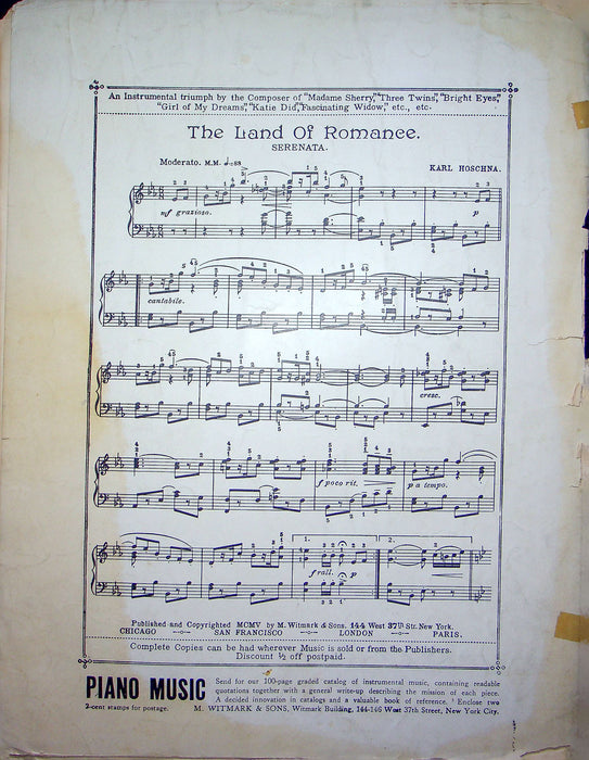 Sheet Music Every Little Movement Madame Sherry Three Act French Vaudeville 1910 3