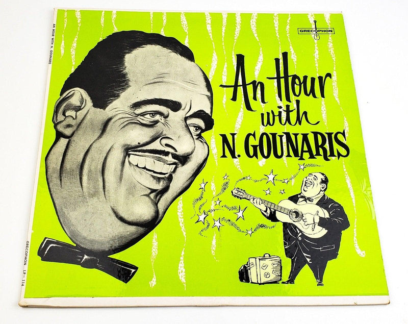 Nicos Gounaris An Hour With N. Gounaris 33 RPM LP Record Grecophon LP-114 1
