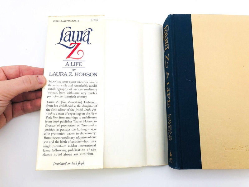 Laura Z A Life Hardcover Laura Z Hobson 1983 Jewish Author Promotion Writer Cpy3 6