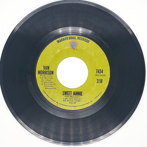 Van Morrison Domino Record 45 RPM Single 7434 Warner Bros. 1970 1