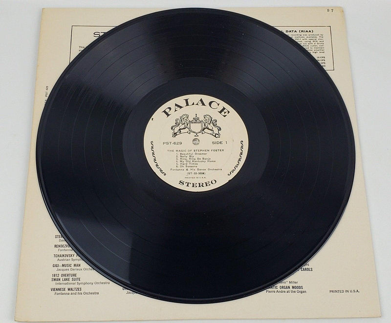 Stephen Foster The Magic Of Stephen Foster Record LP PST-639 Palace 4