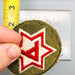 WW2 US 6th Army Patch Shoulder Sleeve Insignia SSI Red White Star OD Border 5