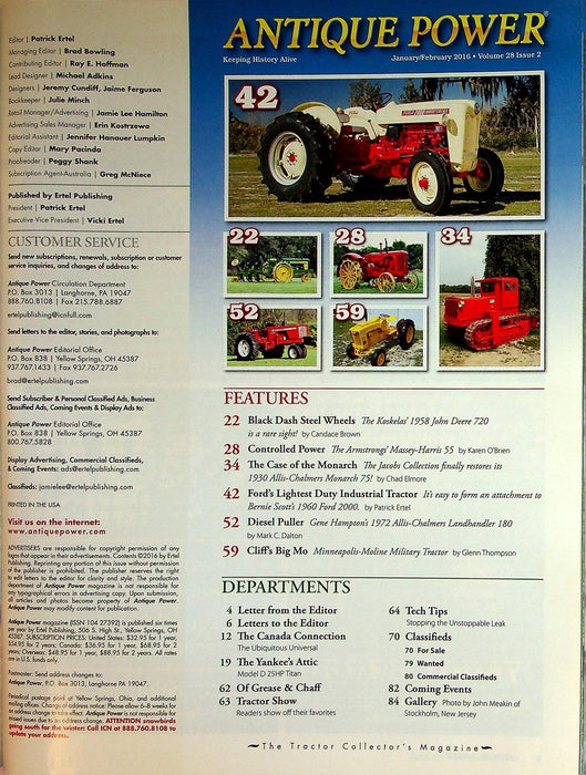 Antique Power Magazine February 2016 Vol 28 # 2 47 Massey-Harris