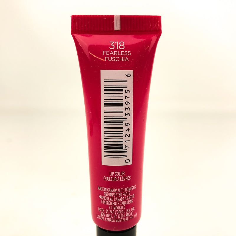 L'Oreal Infallible Paints Lips Lip Color Fearless Fuschia #318 .27 oz Each (2PK)