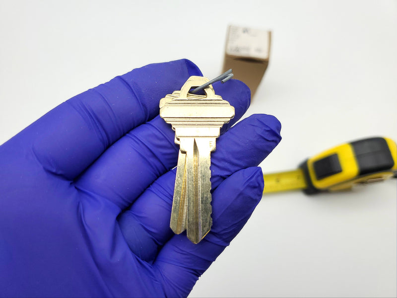 Schlage Mortise Lock Cylinder 22-064 E Keyway 1.5" Length Antique Brass NOS