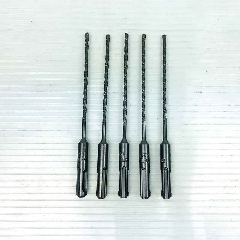 5pk Hammer Drill Bits 5/32"x6" SDS Plus 3.5" LOC Carbide Tip Concrete Masonry