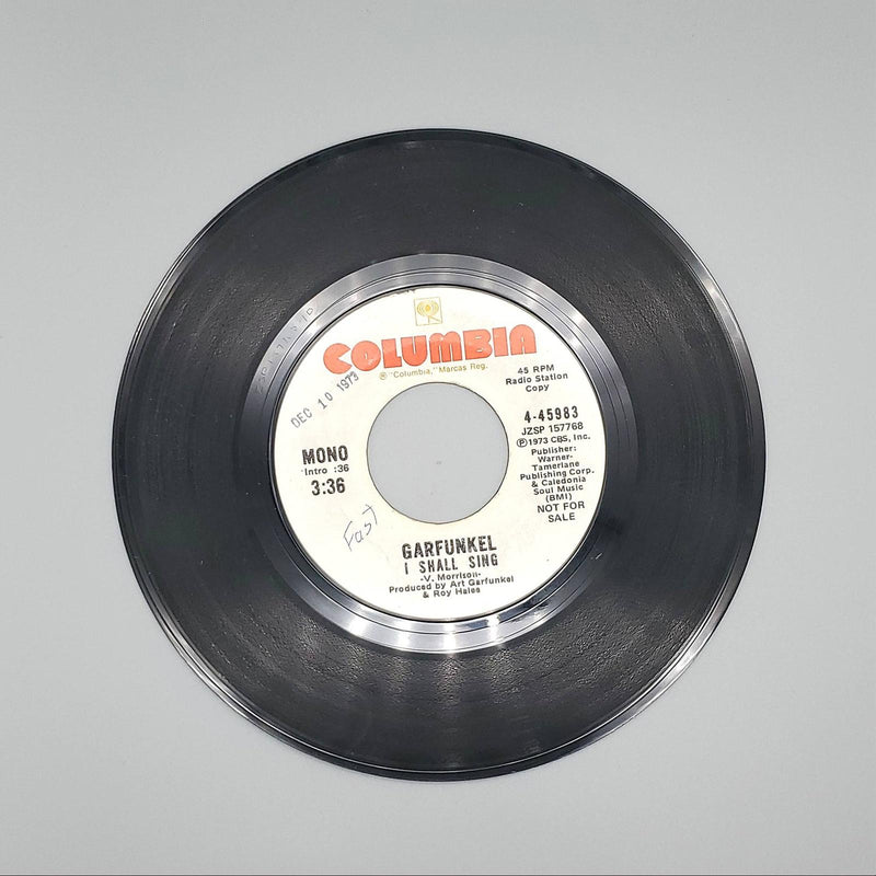 Art Garfunkel I Shall Sing Single Record Columbia 1973 4-45983 PROMO 1