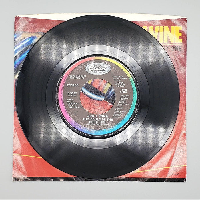 April Wine This Could Be The Right One Single Record Capitol Records 1984 B-5319 3