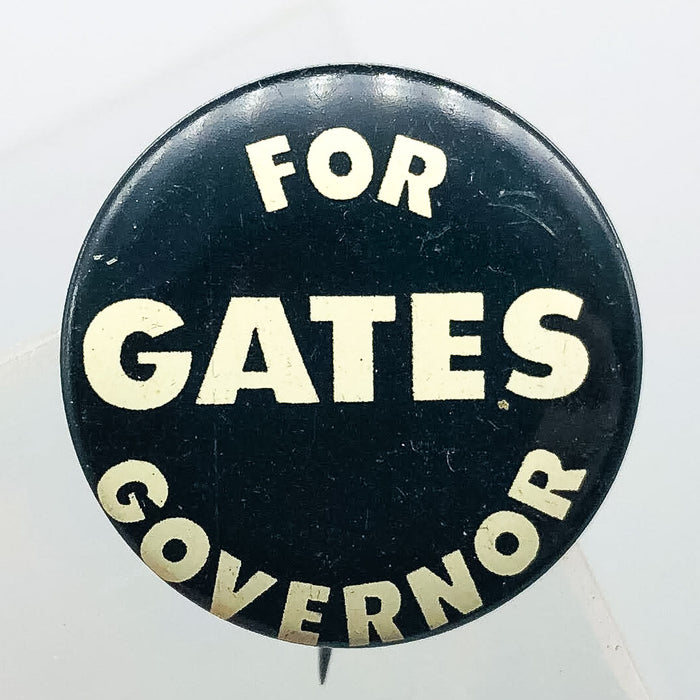 Ralph Gates For Governor Button .75" Indiana Political Campaign Lithographers 2