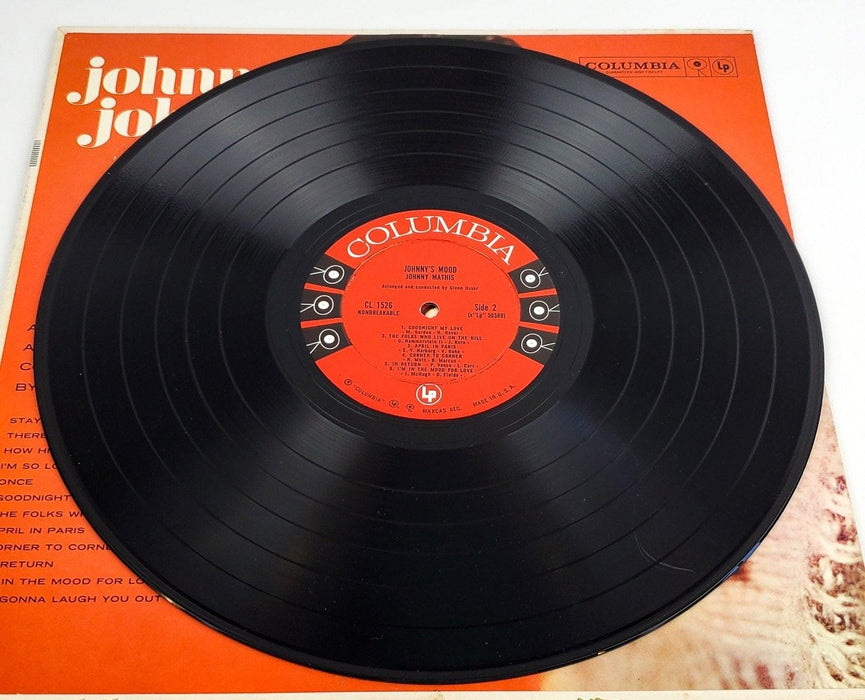 Johnny Mathis Johnny's Mood Record 33 RPM LP CL 1526 Parkway 1960 4