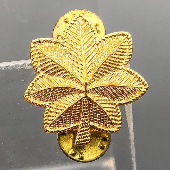 US Army Lieutenant Colonel Major Pin Gold Oak Leaf V Eagle 2 Double Clutch 1 2