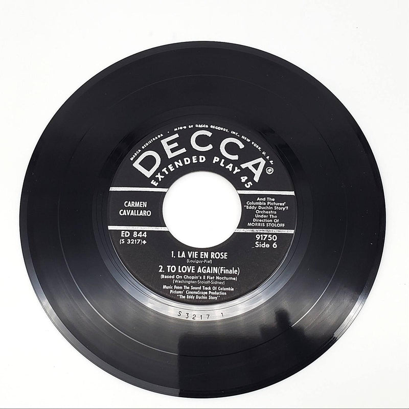 Carmen Cavallaro The Eddy Duchin Story 3x EP Record Decca 1956 ED 844 7