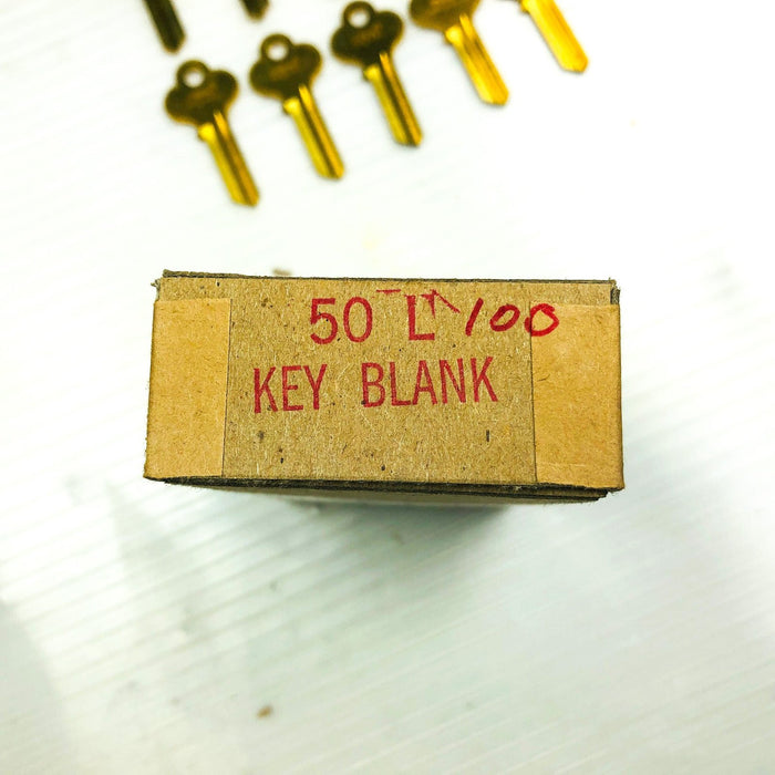 50-pk Vintage Lori L100 Key Blank ILCO X1014F Southington Conn New Old Stock NOS 2
