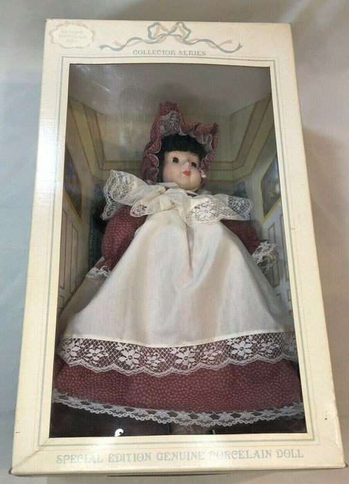 Collector Series Porcelain Doll Girl Special Edition Colonial 19th Century Dress