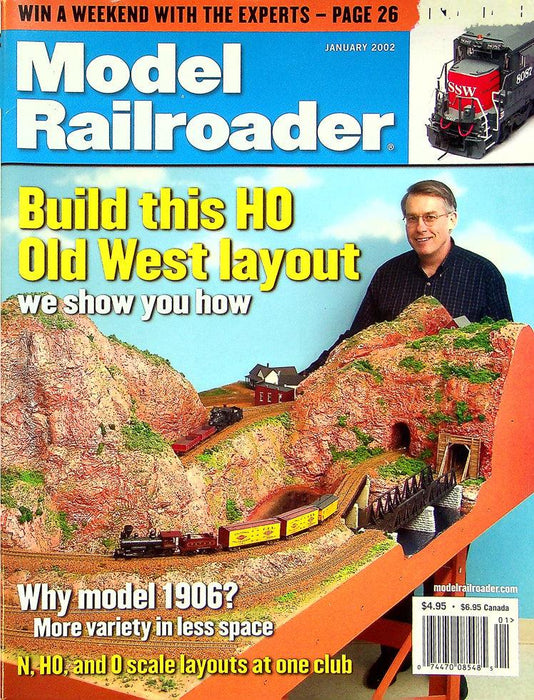 Model Railroader Magazine January 2002 Vol 69 No 1 HO Old West Layout