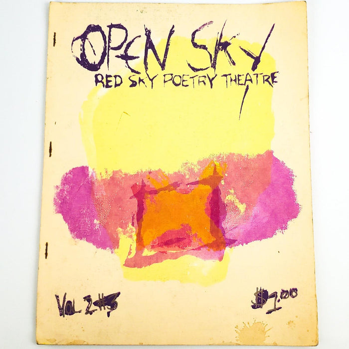 Open Sky Red Sky Poetry Theatre Vol. 2 No. 2 1984