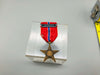 Vintage Bronze Star Medal Award Ribbon Military Heroic Meritorious Achievement 5