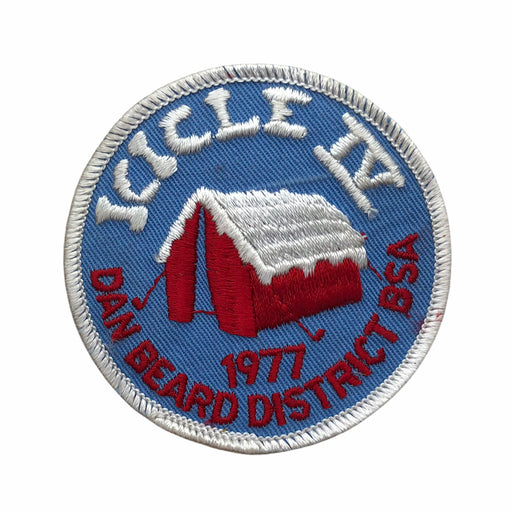 Boy Scouts of America BSA Dan Beard District Patch Insignia Icicle IV Four 1977 2