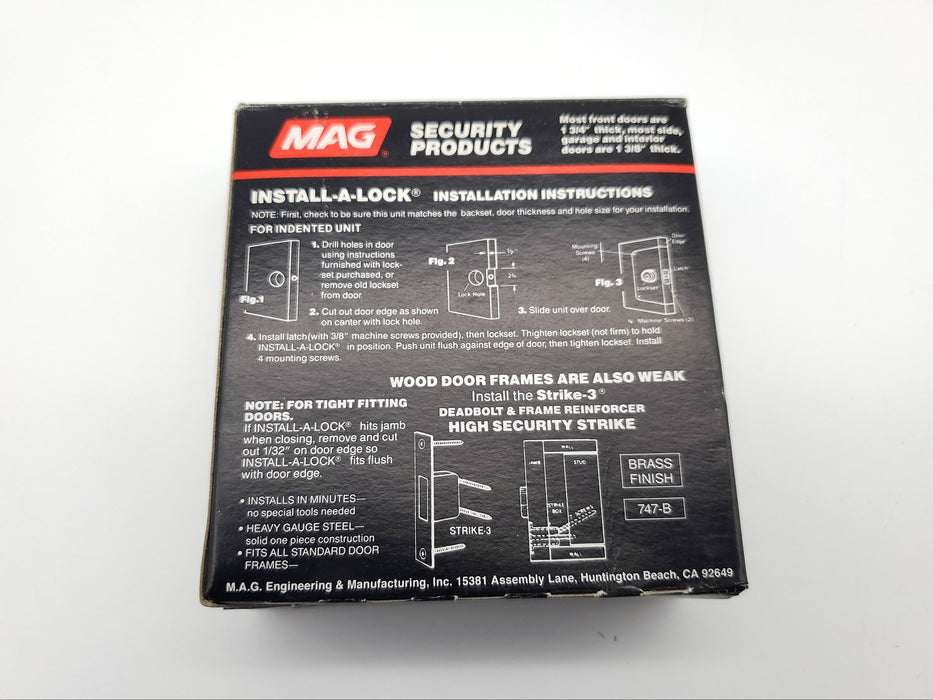 MAG Door Reinforcer Satin Stainless Steel US32D 70-S 1-3/8" DR NOS