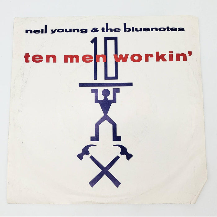 Neil Young Ten Men Workin' Single Record Reprise Records 1988 7 27908-7 1