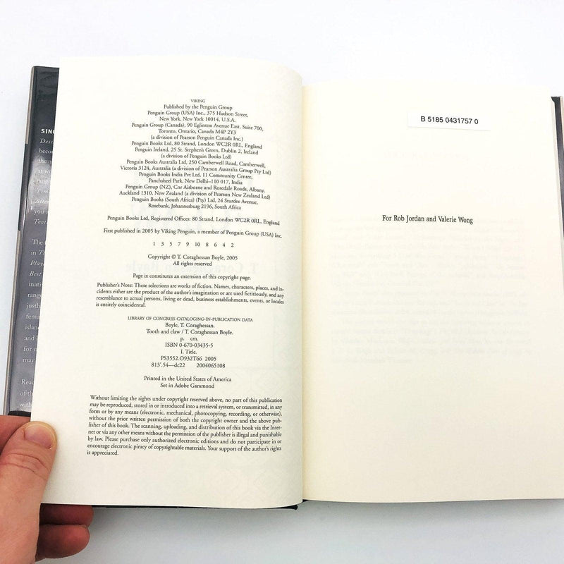 Tooth And Claw Hardcover T C Boyle 2005 Female Ornithologist Radio Jockey Ex Lib 9