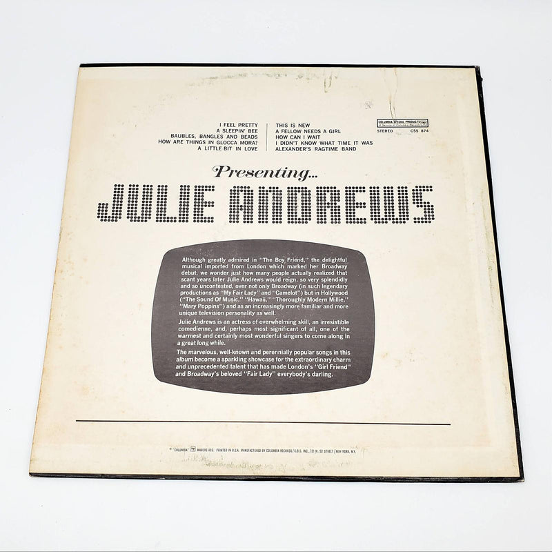 Presenting Julie Andrews LP Record Columbia CSS 874 2