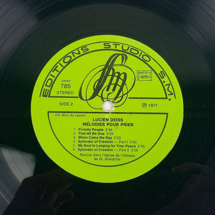 Lucien Deiss Melodies Pour Prier 33 RPM LP Record 1977 3