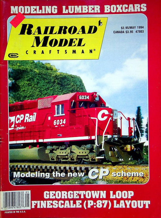 Railroad Model Craftsman Magazine May 1994 Vol 63 No 12 New CP Scheme