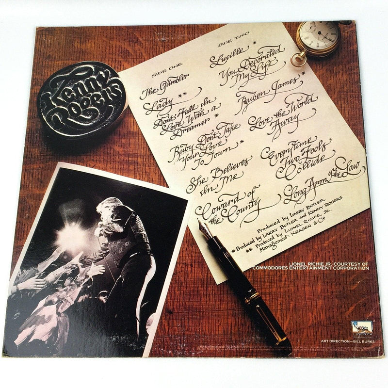 Kenny Rogers Greatest Hits Record 33 RPM LP LOO-1072 Liberty 1980 Copy 5 2