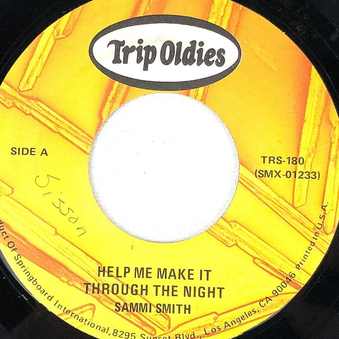 Sammi Smith 45 RPM Record Help Me Make It Through the Night Trip Oldies 1