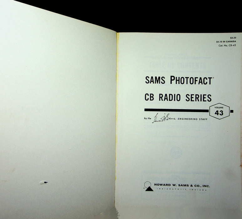 Sams Photofact CB Radio Series CB-43 December 1972 Fanon Pace Realistic B & K