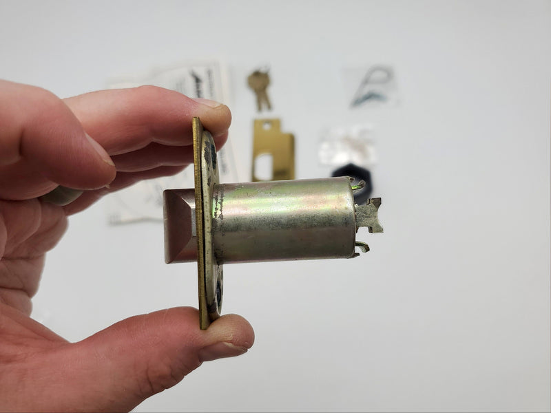 Arrow Door Lever Entry Lock Polished Brass US3 H12 SR LH NOS