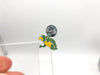 Vintage Bowling Lapel Pin Pinback Green Turtle Have Ball Will Travel Enamel Gift 3