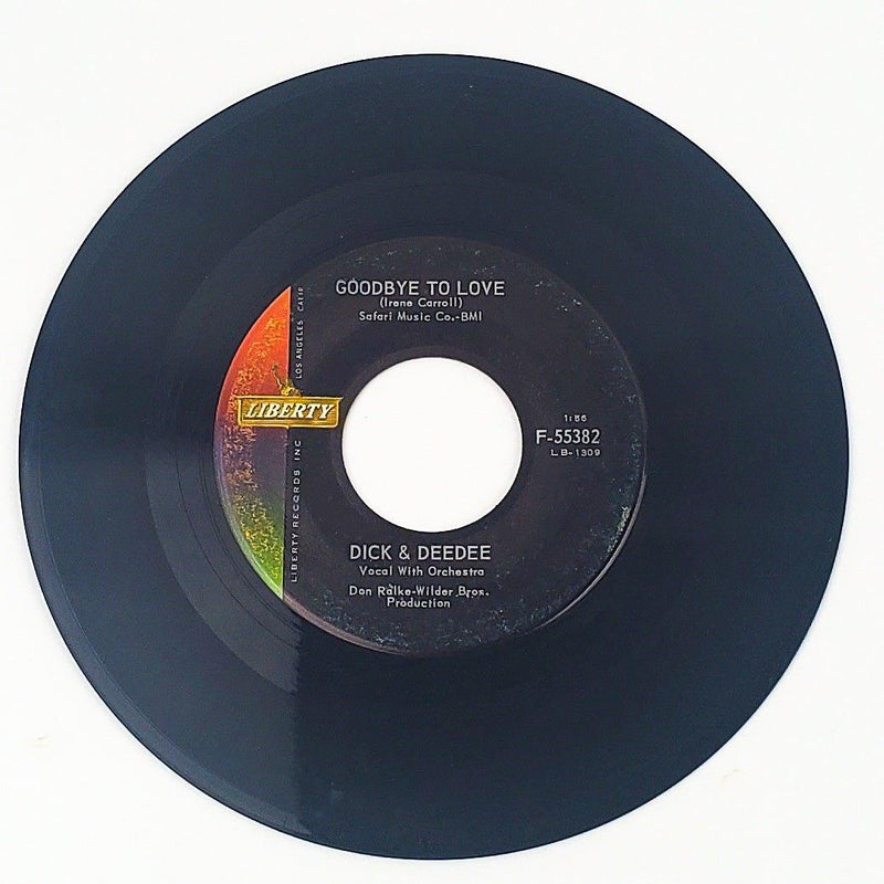 Dick And DeeDee Goodbye To Love Record 45 RPM Single F-55382 Liberty 1961 1
