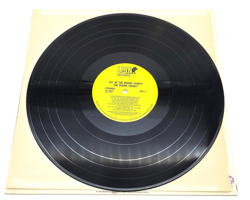 The Pat Boone Family All in the Boone Family 33 RPM LP Record MGM Records 1972 6