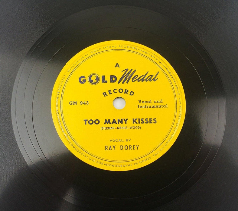 Ray Dorey It Isn't Fair / Too Many Kisses 78 RPM Single Record Gold Medal 1947 1