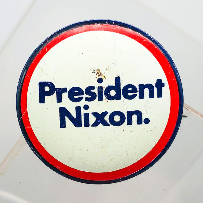 President Nixon Button 1" Pin Presidential Political Campaign Red White Blue 1