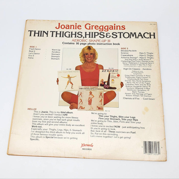 Joanie Greggains Thin Thighs, Hips & Stomach Aerobic Shape Up LP Record 2