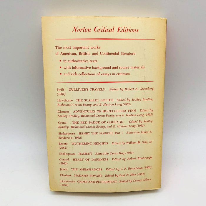 The Scarlet Letter Nathaniel Hawthorne Paperback 1962 Norton Critical Legalism 2