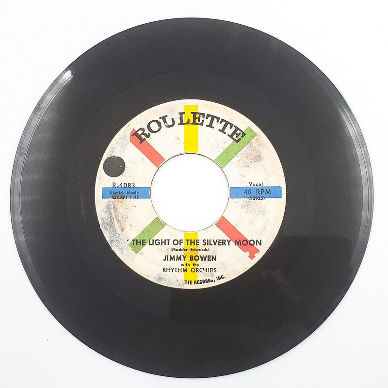 Jimmy Bowen By The Light Of The Silvery Moon 45 RPM Single Record Roulette 1958 1