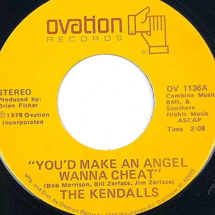 45 RPM Record You'd Make an Angel Wanna Cheat / I Take the Chance The Kendalls 1