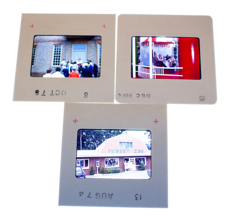 Vintage 35mm Photo Transparency Slides - Family Trip '74, '75, '80 | Lot of 3