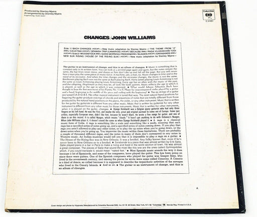 John Williams Changes Record 33 RPM LP C 31091 Columbia 1971 2