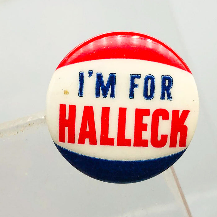 I'm For Halleck Button Pin .75" Indiana Politician Campaign Republican Charles 5