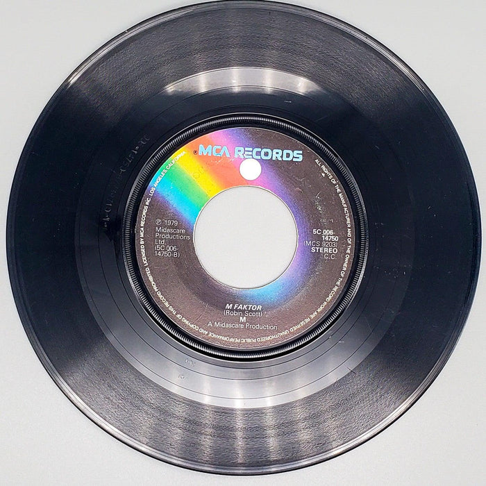 M Pop Muzik Record 45 RPM Single MCS 9203 MCA Records 1979 Netherlands 1