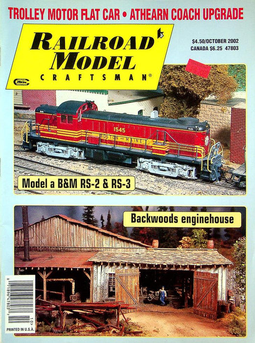 Railroad Model Craftsman Magazine October 2002 Vol 71 No 5 B&M RS-2 RS-3