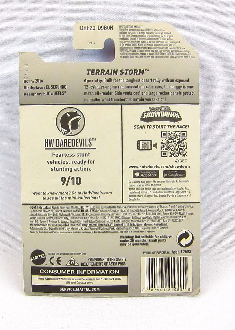 Hot Wheels Daredevils Fiat 500 Tanknator Bronco Terrain Storm Qty 4 NEW Diecast 8
