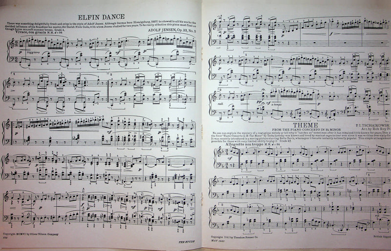 Concert Fantasia America The Beautiful Sheet Music Piano Song Diggle 1942 Etude 4