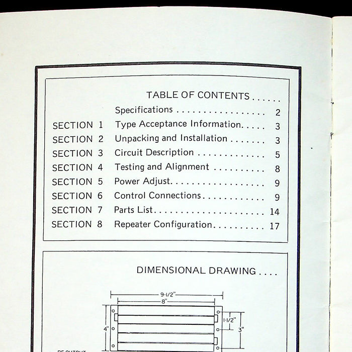 Henry Tempo Solid State VHF Amplifier Operating Manual for C130A & 130A Series