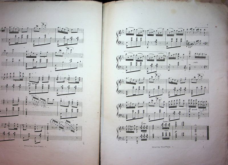 Whispering Winds Polka Brillante Vintage Sheet Music EH Lohfink 1810 JL Peters 4